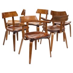 Used Set of 6 Mid-Century Modern W199 Bent-Wood Chairs by Walter Gropius for Thonet