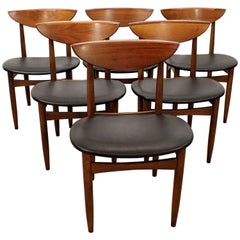 Lot de 6 chaises à manger 'Perception' Warren Church Lane:: style moderne du milieu du siècle