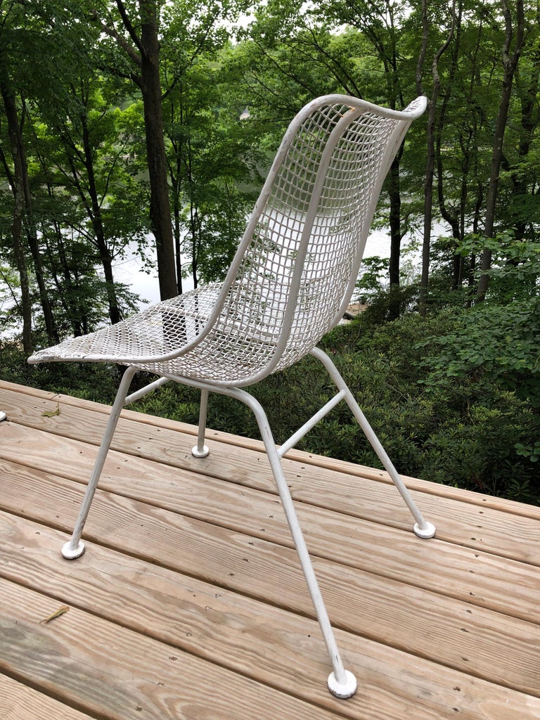Set of 6 MidCentury Modern Wire Mesh Sculptura Dining Chairs by
