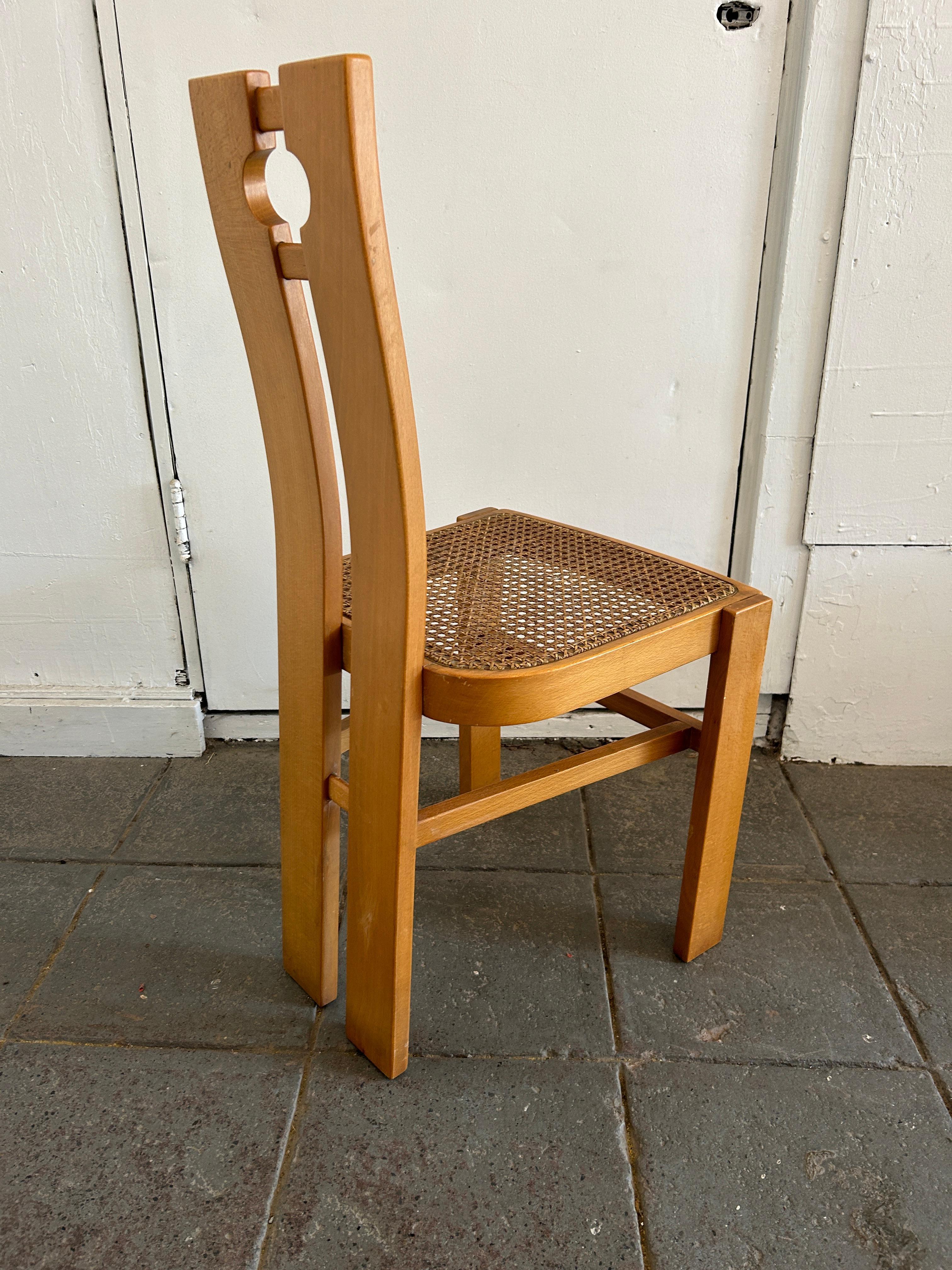 Set of 6 Midcentury Post Modern Dining Chairs by Pietro Costantini Italy In Good Condition For Sale In BROOKLYN, NY