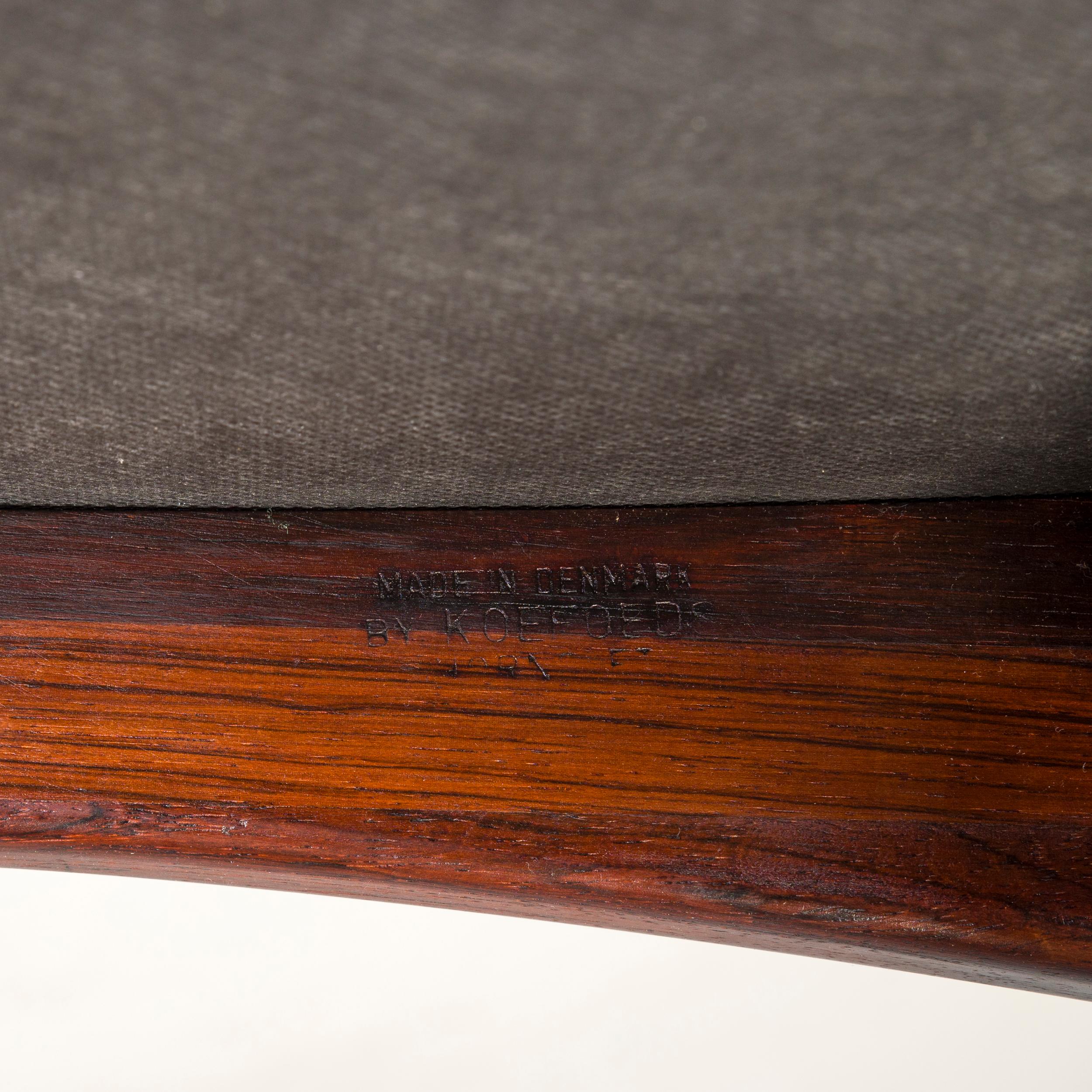 Mid-Century Modern Set of 6 Mid-century Rosewood Dining Chairs by Niels Koefoed