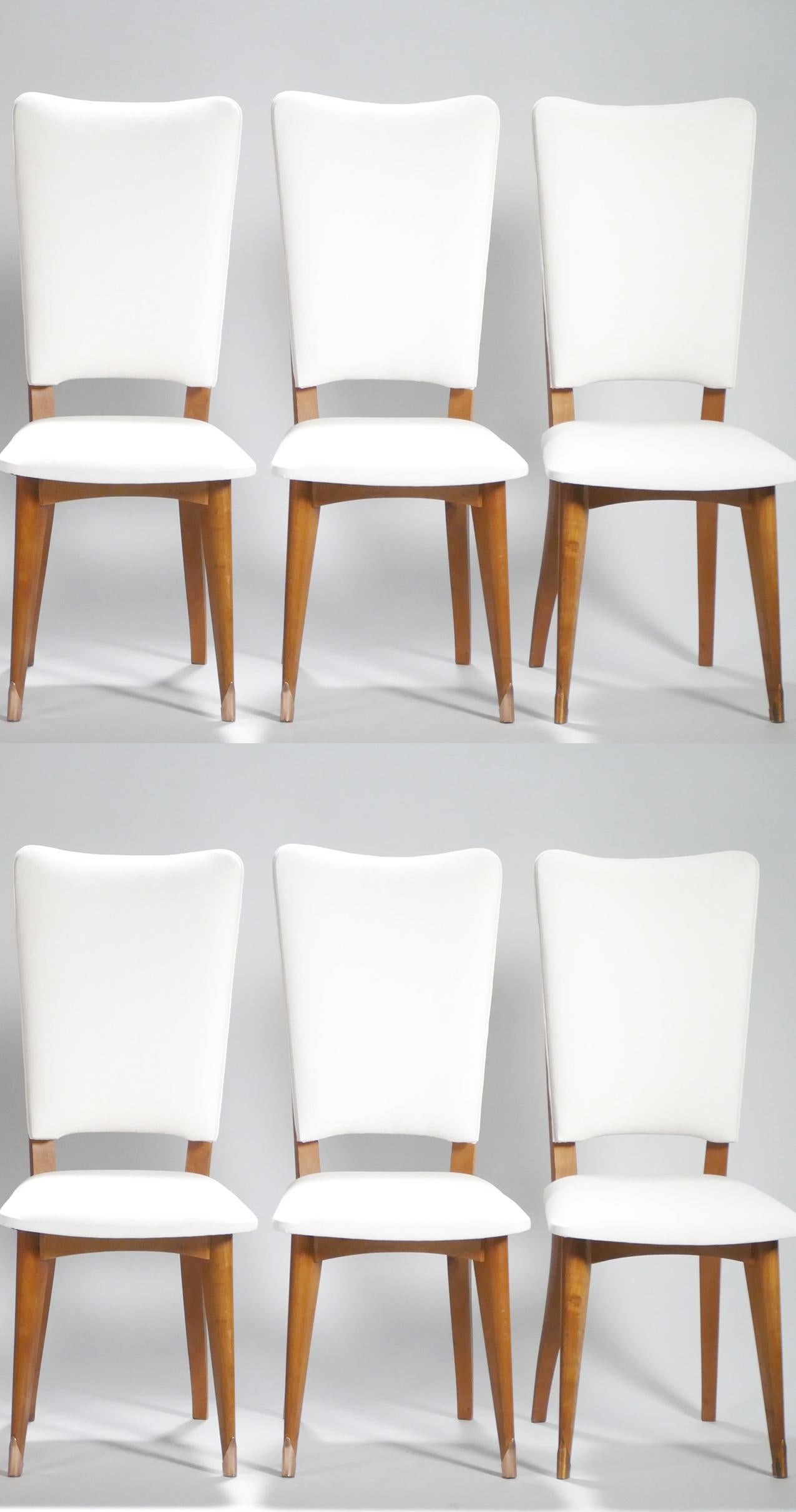 Scandinavian Modern Set of 6 Midcentury Scandinavian Teak Chairs, 1960s