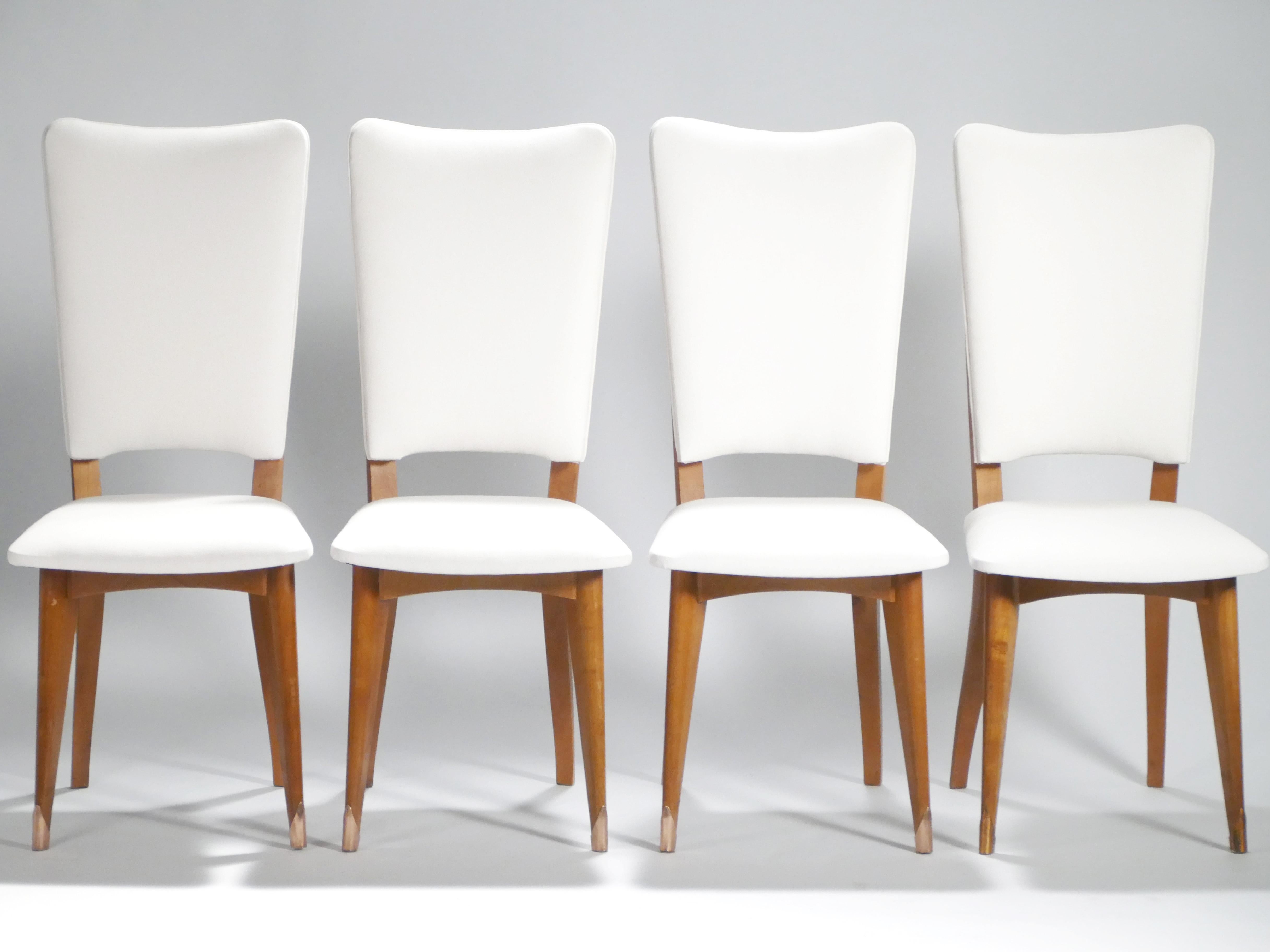 Danish Set of 6 Midcentury Scandinavian Teak Chairs, 1960s