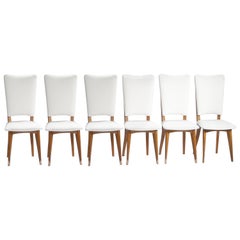Set of 6 Midcentury Scandinavian Teak Chairs, 1960s