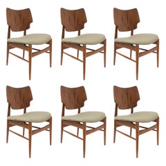 Set of 6 Mid-Century Scandinavian Teak Dining Chairs