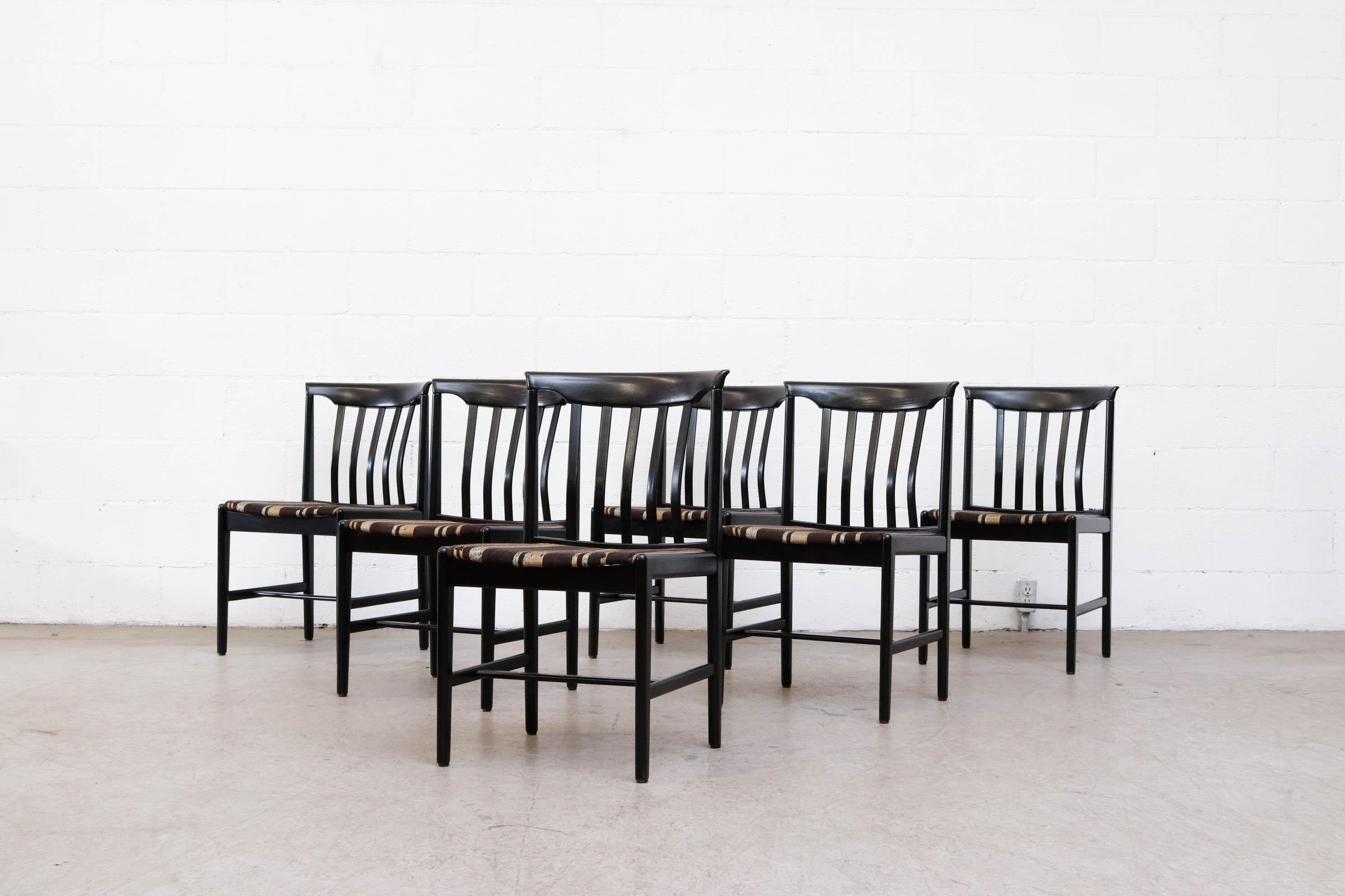 Set of 6 Mid-Century Swedish Dining Chairs at 1stDibs