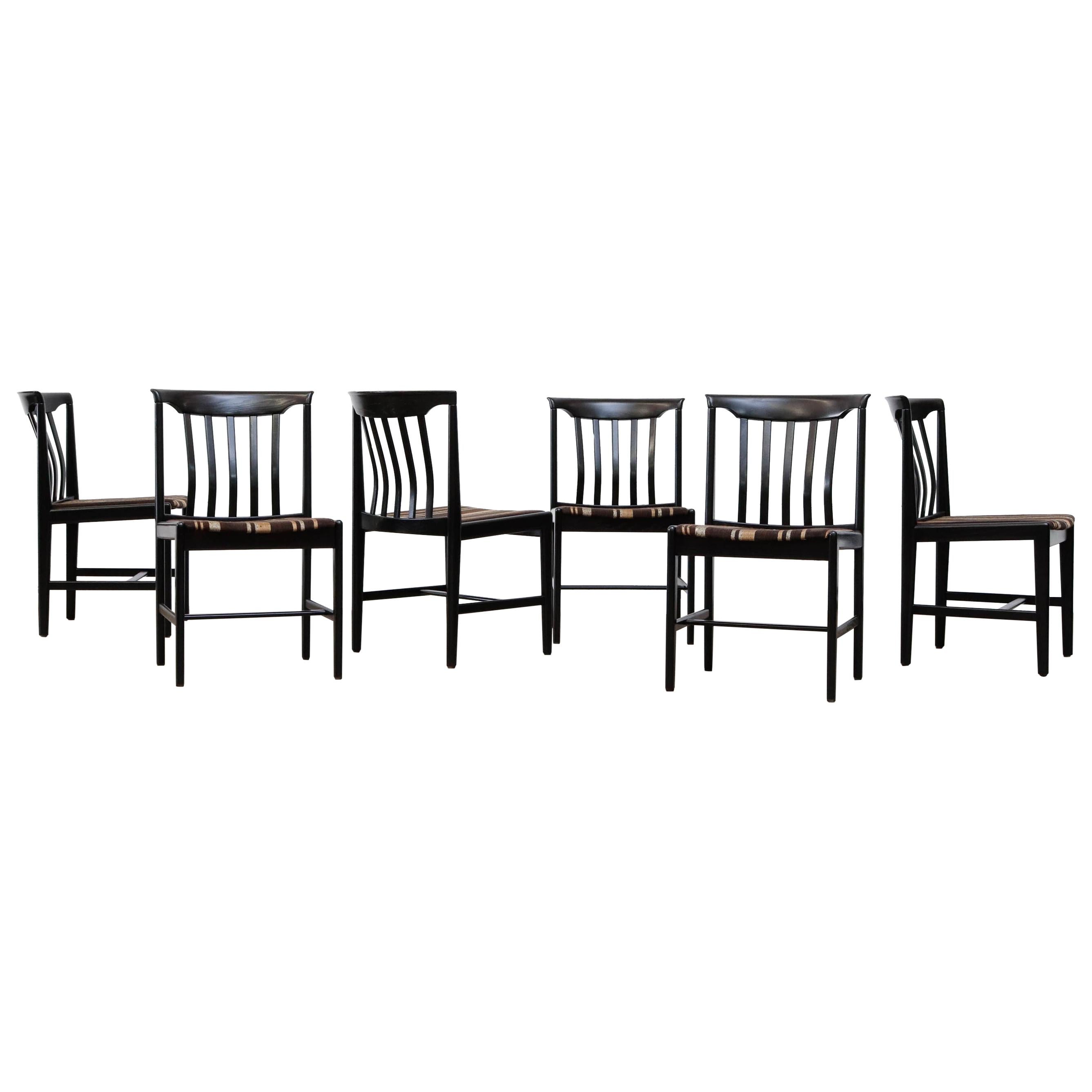 Set of 6 MidCentury Swedish Dining Chairs at 1stDibs