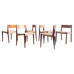 Set of 6 Mid-Century Teak Dining Chairs Pia by Poul Cadovius