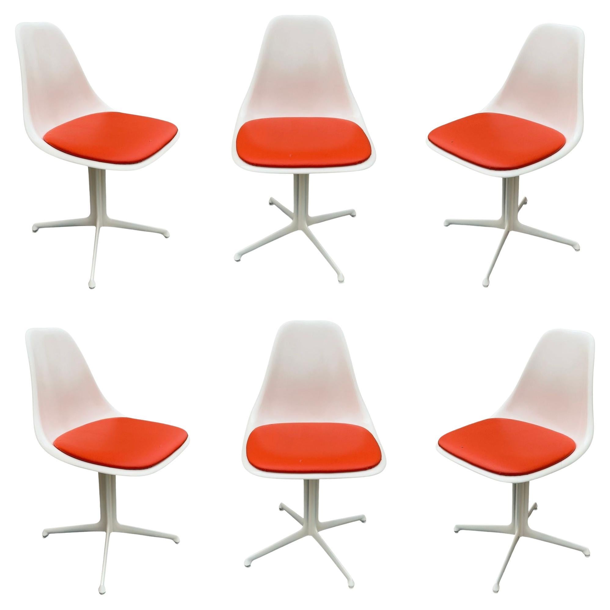 Set of 6 Mid-Century Tulip Side Chair Model 103 by Maurice Burke for Arkana