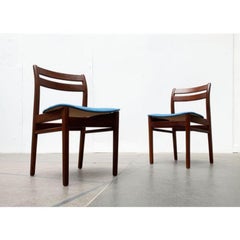 Set of 6 Mid-Century Walnut Dining Chairs, 1960s