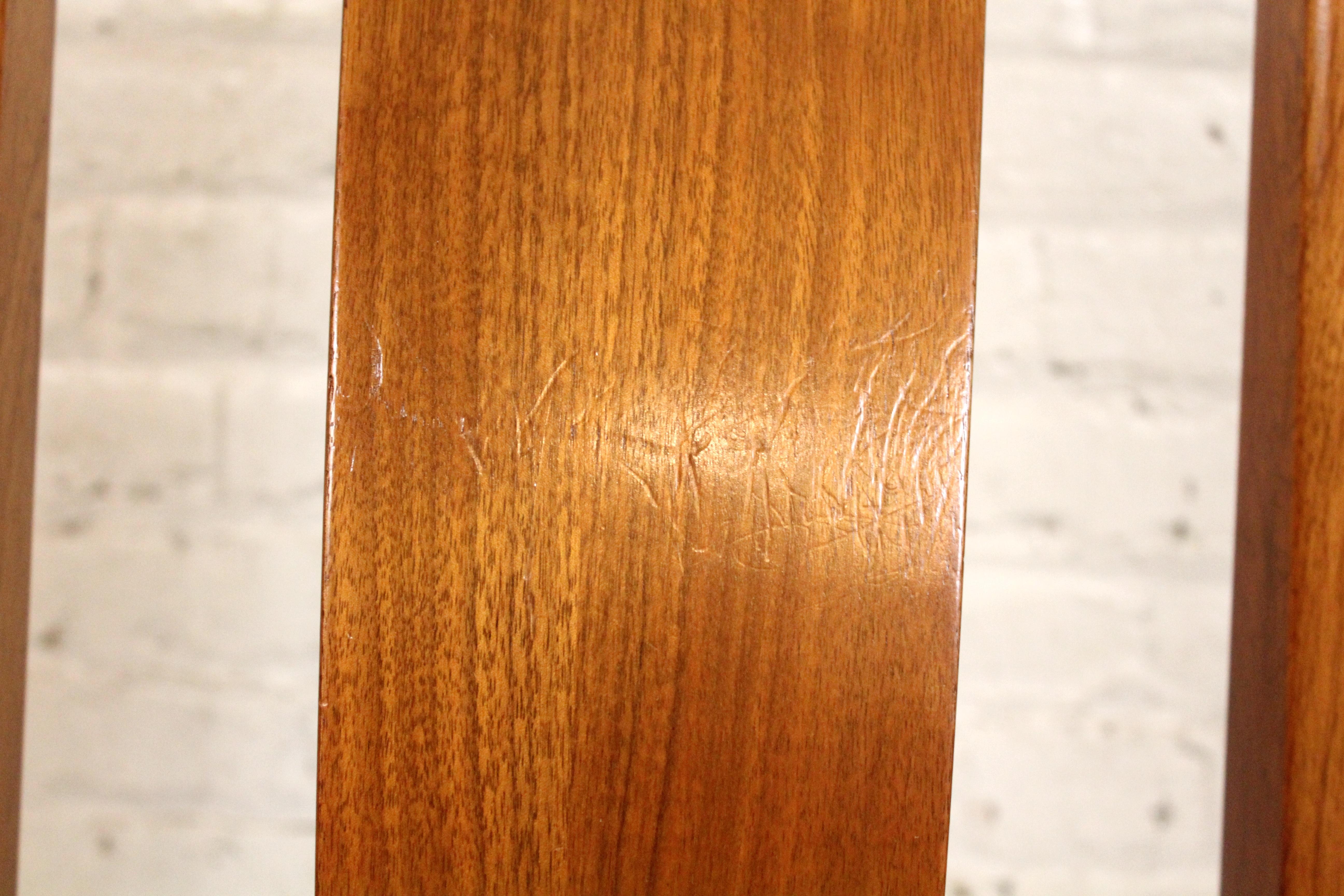 Set of 6 Mid-Century Walnut Dining Chairs by Young Manufacturing Co. For Sale 9