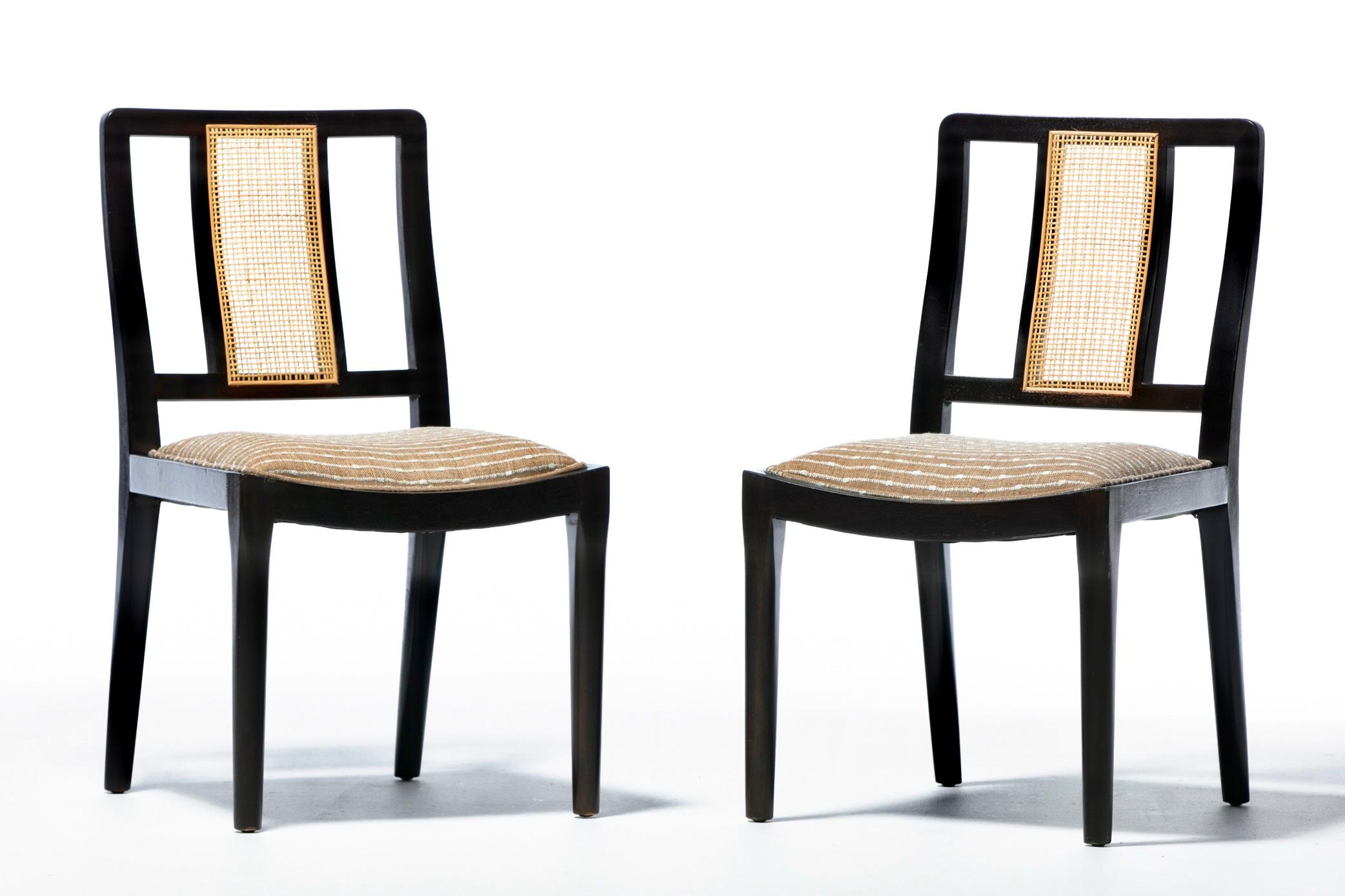 Mid-Century Modern Ensemble de 6 chaises de salle à manger de style Wormley Dunbar du milieu du siècle dernier en vente