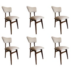 Set of 6 Midcentury Beige Dining Chairs, Europe, 1960s