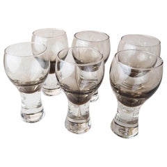 Vintage Set of 6 Midcentury Drinking Glasses, Scotland, C.1970