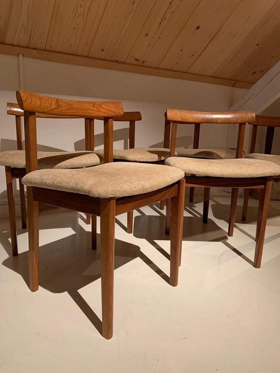 Mid-Century Modern Set of 6 Midcentury English Chairs