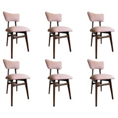 Set of 6 Midcentury Light Pink Butterfly Dining Chairs, Europe, 1960s