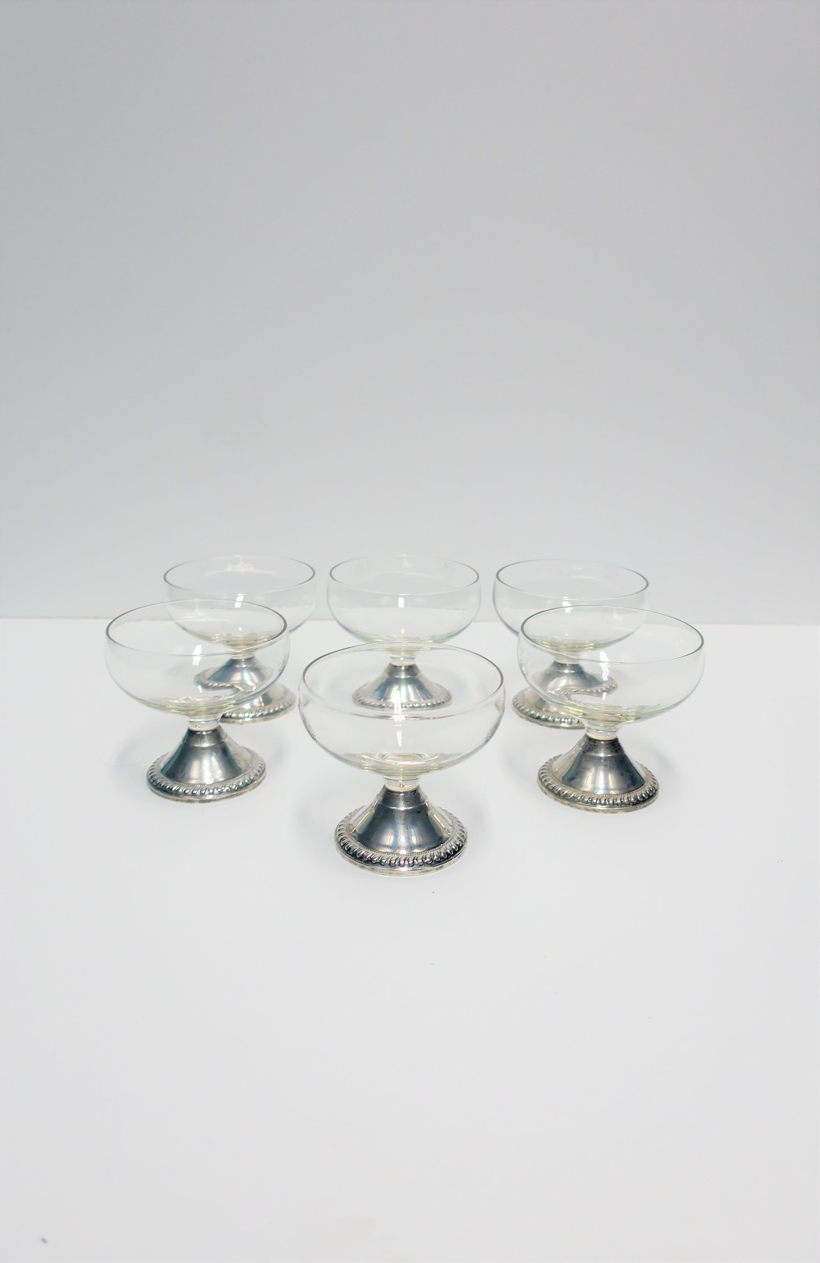 sterling silver champagne flutes