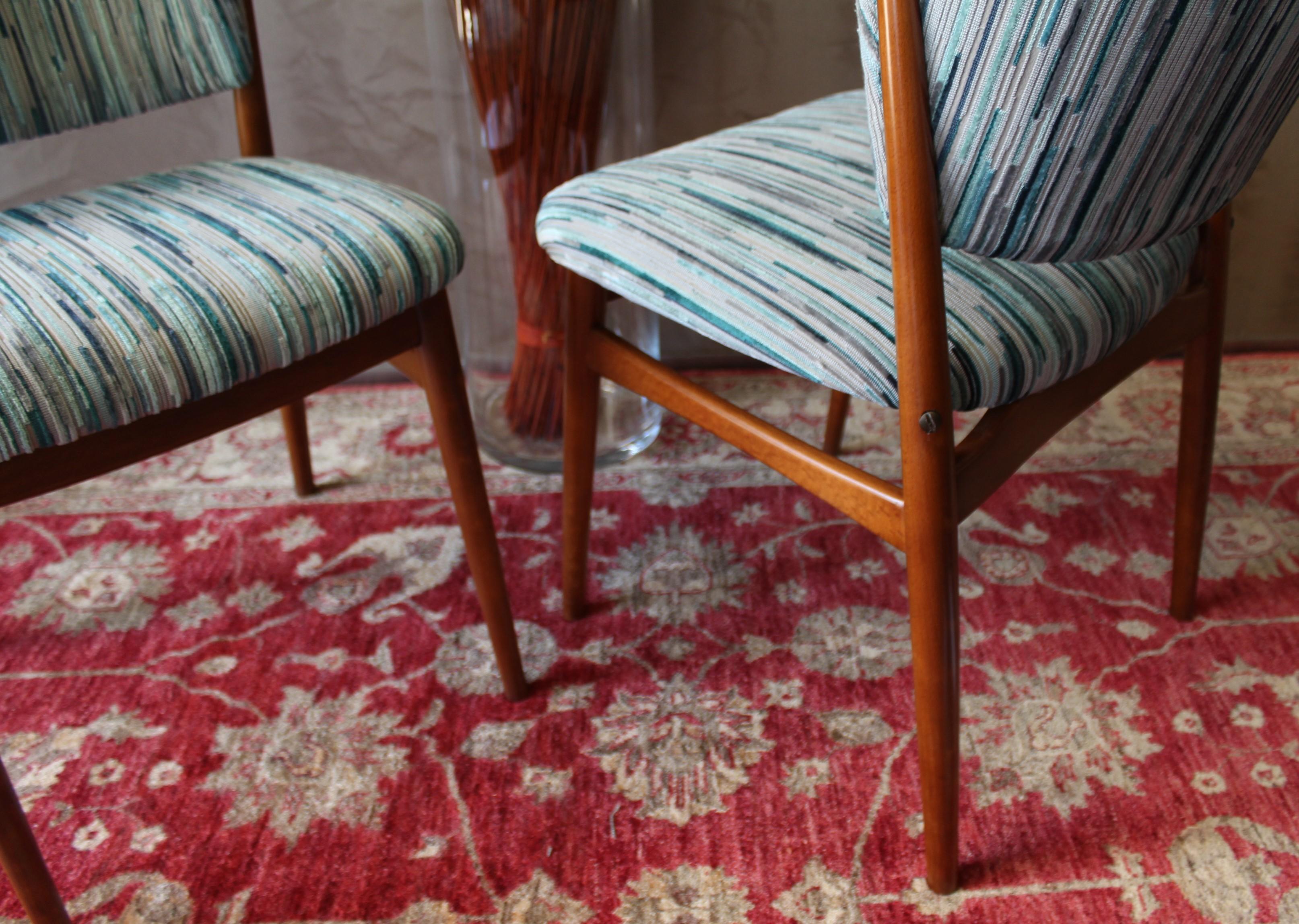 Set of 6 Midcentury Teak Arne Vodder for France & Daverkosen Dining Chairs 7