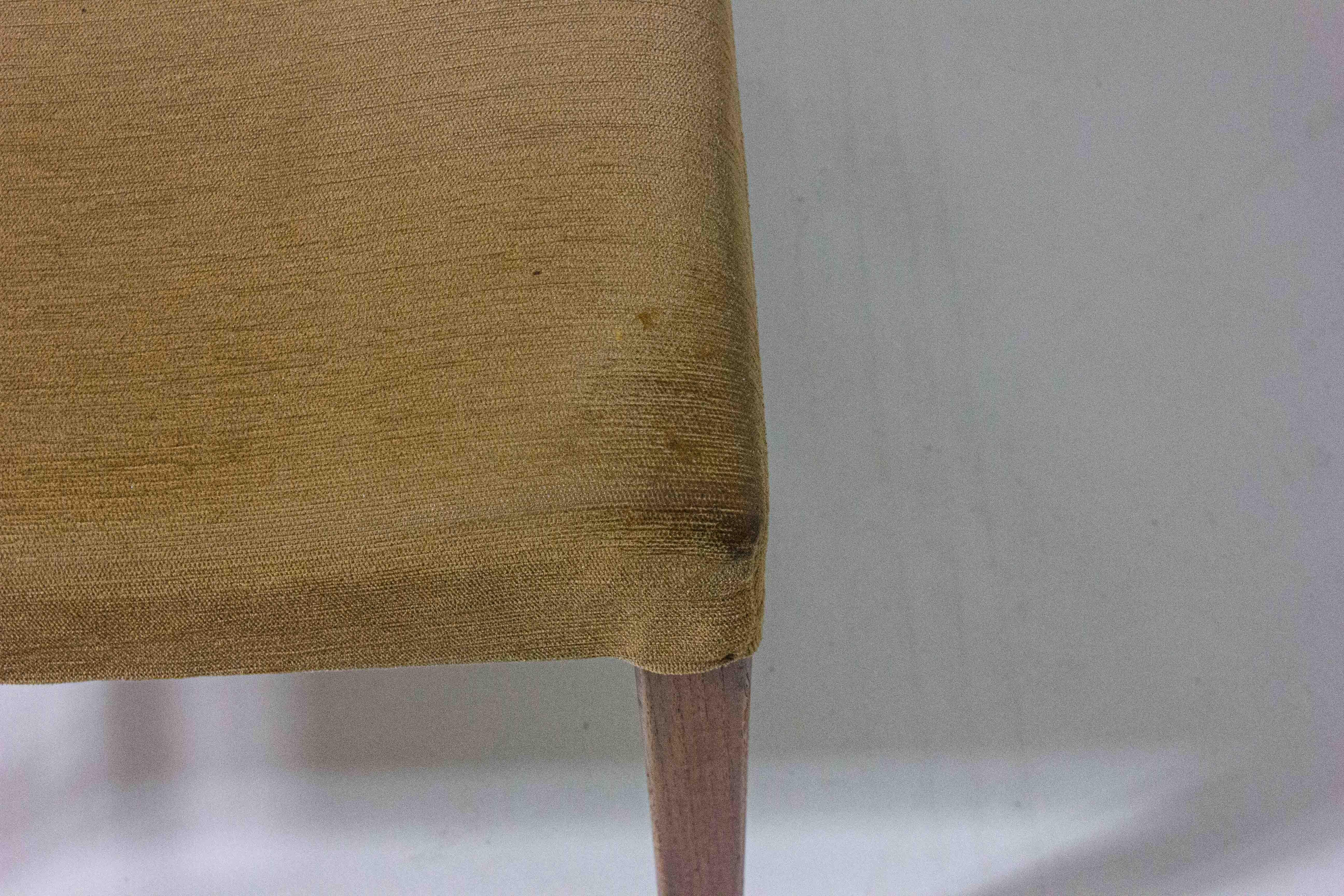 Set di 6 sedie da pranzo minimaliste in teak, Belgio, anni '60 in vendita 3