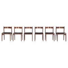Set of 6 "Model 101" Dining Chairs, Designed by Gianfranco Frattini, Cassina