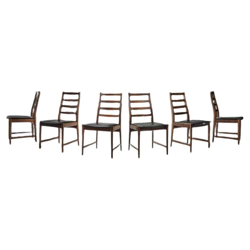 Set of 6 Model “113” Dining Chairs by Torbjørn Afdal, Denmark Mid-20th Century For Sale