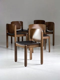 Lot de 6 chaises modèle 122, conçues par Vico Magistretti pour Cassina, Italie, 1967