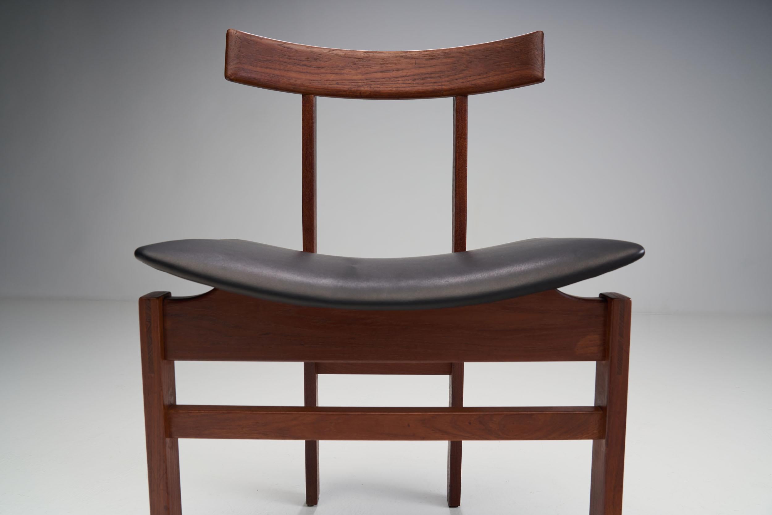 Set of 6 “Model 193” Dining Chairs by Inger Klingenberg, Denmark 1960s For Sale 5
