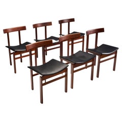 Set of 6 “Model 193” Dining Chairs by Inger Klingenberg, Denmark 1960s