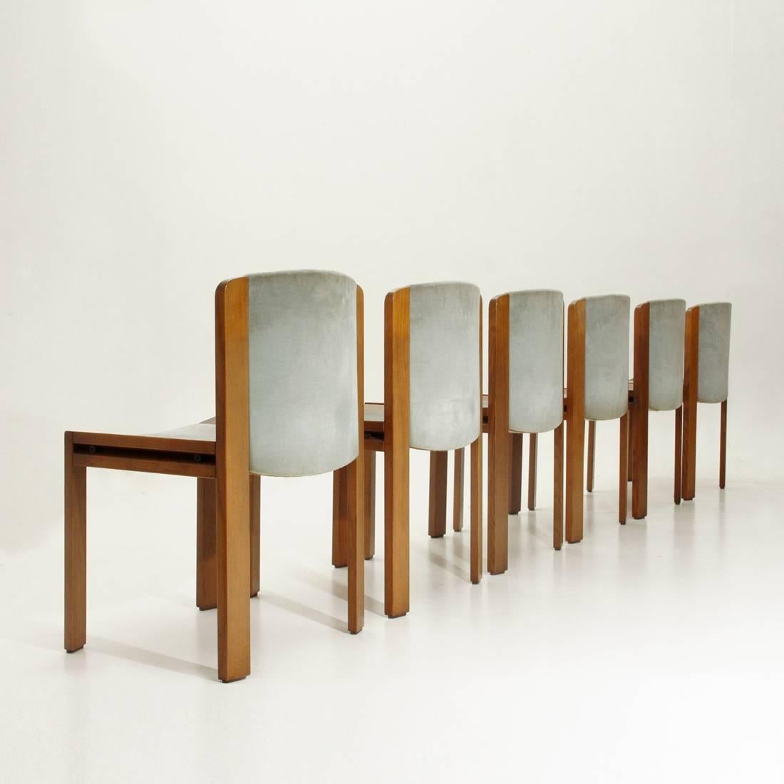 Mid-Century Modern Set of Six Model 300 Dining Chair by Joe Colombo for Pozzi, 1960s