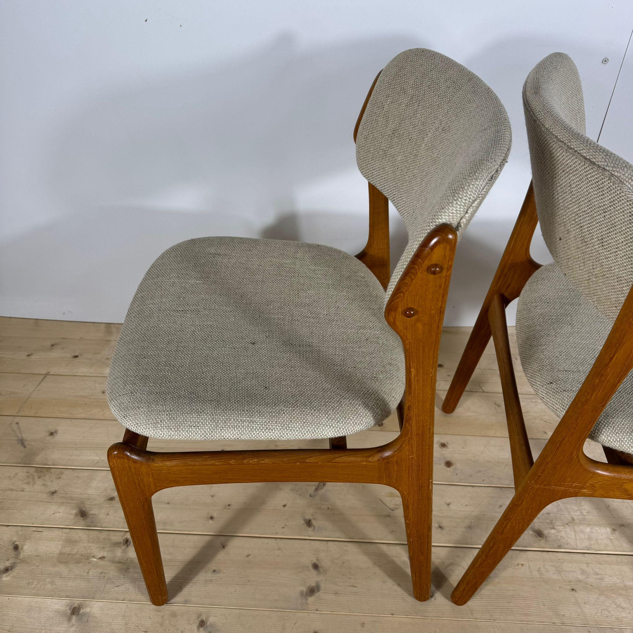 Satz von 6 Stühlen Modell 49, Erik Buch für O.D. M�øbler, Dänemark 1960 im Angebot 5