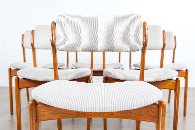 Set of 6 Model 49 Dining Chairs by Erik Buch for OD Møbler, Denmark