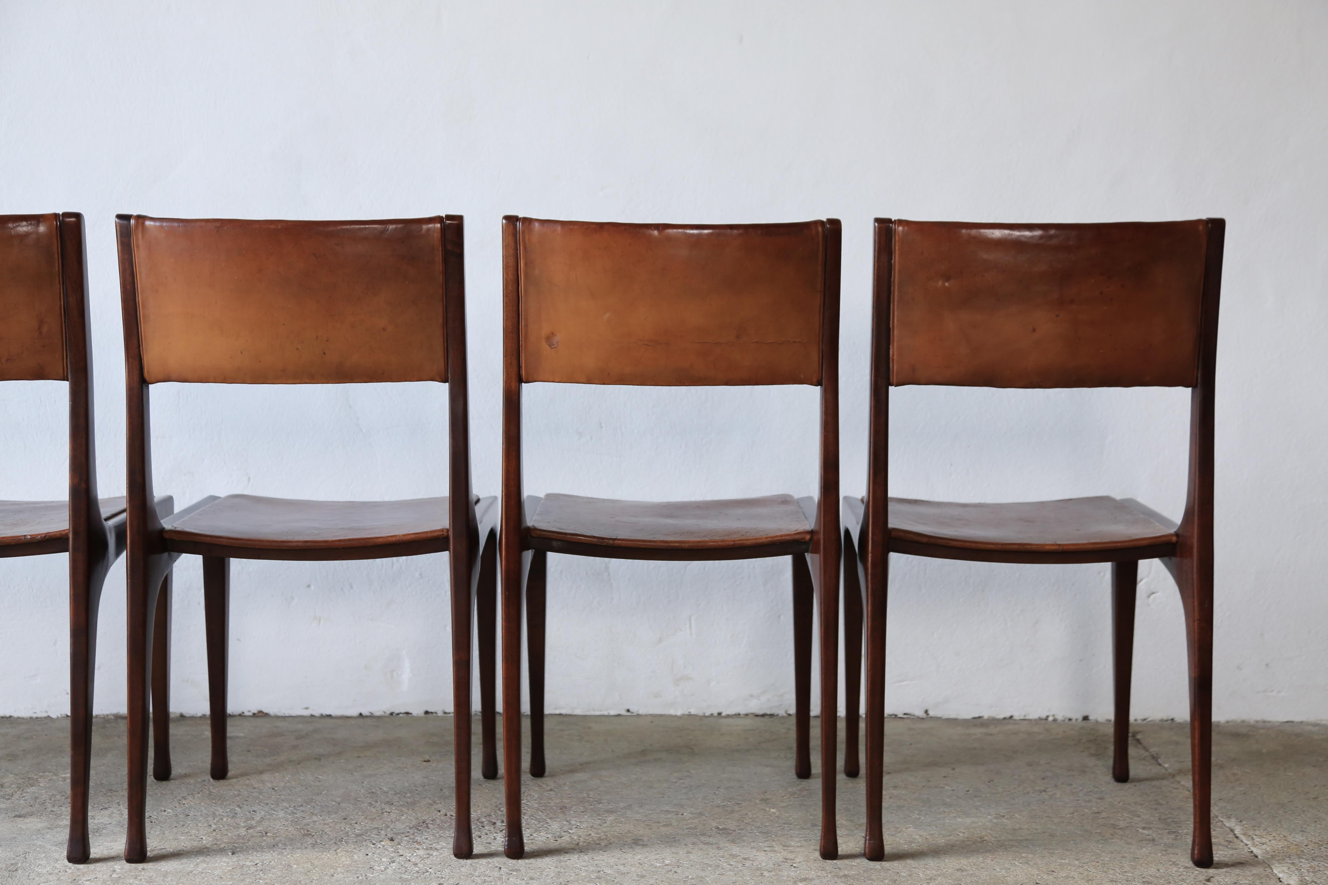 Set of 6 Model 693 Chairs by Carlo de Carli for Cassina, Italy, 1950s For Sale 7