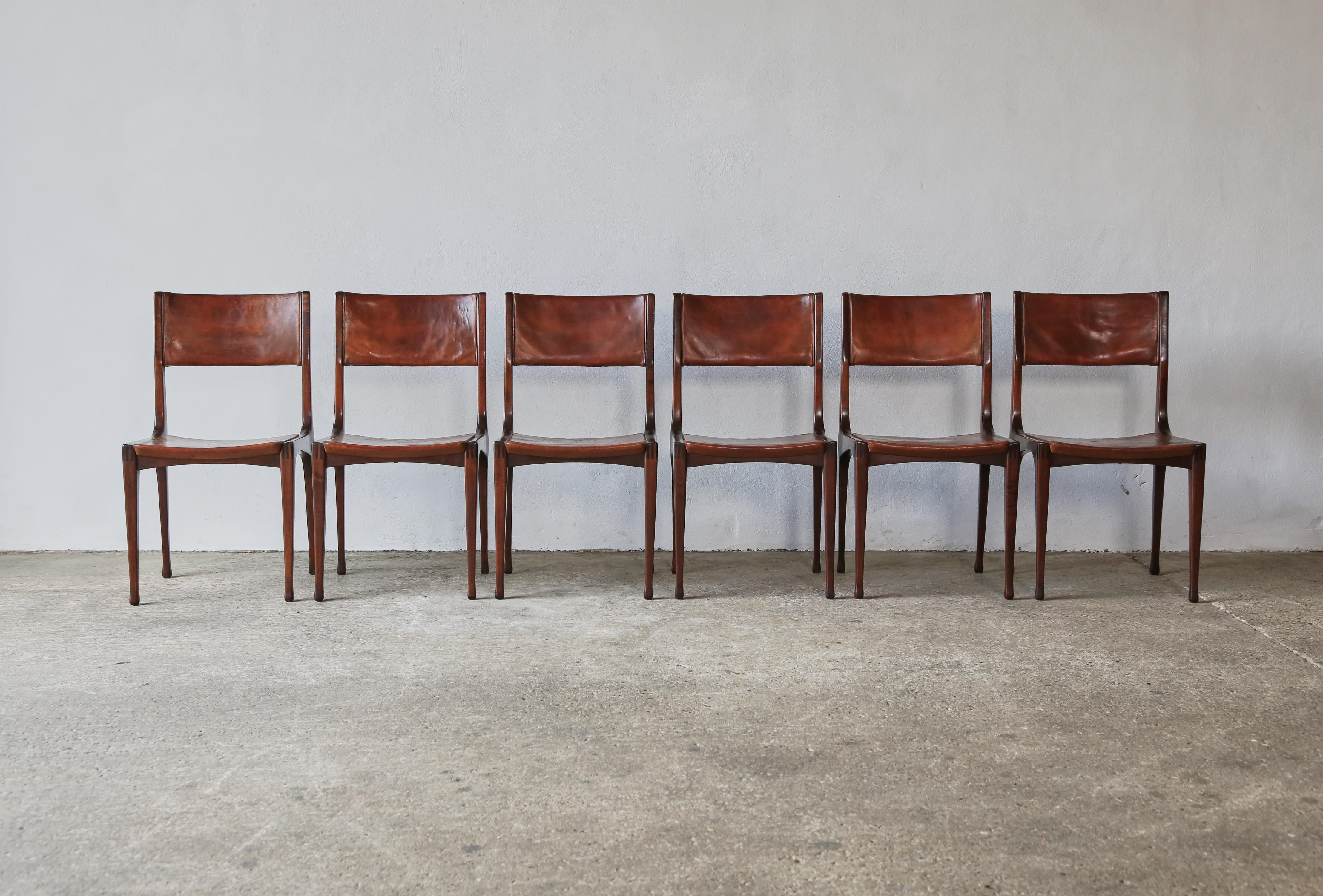 Set of 6 Model 693 Chairs by Carlo de Carli for Cassina, Italy, 1950s For Sale 9