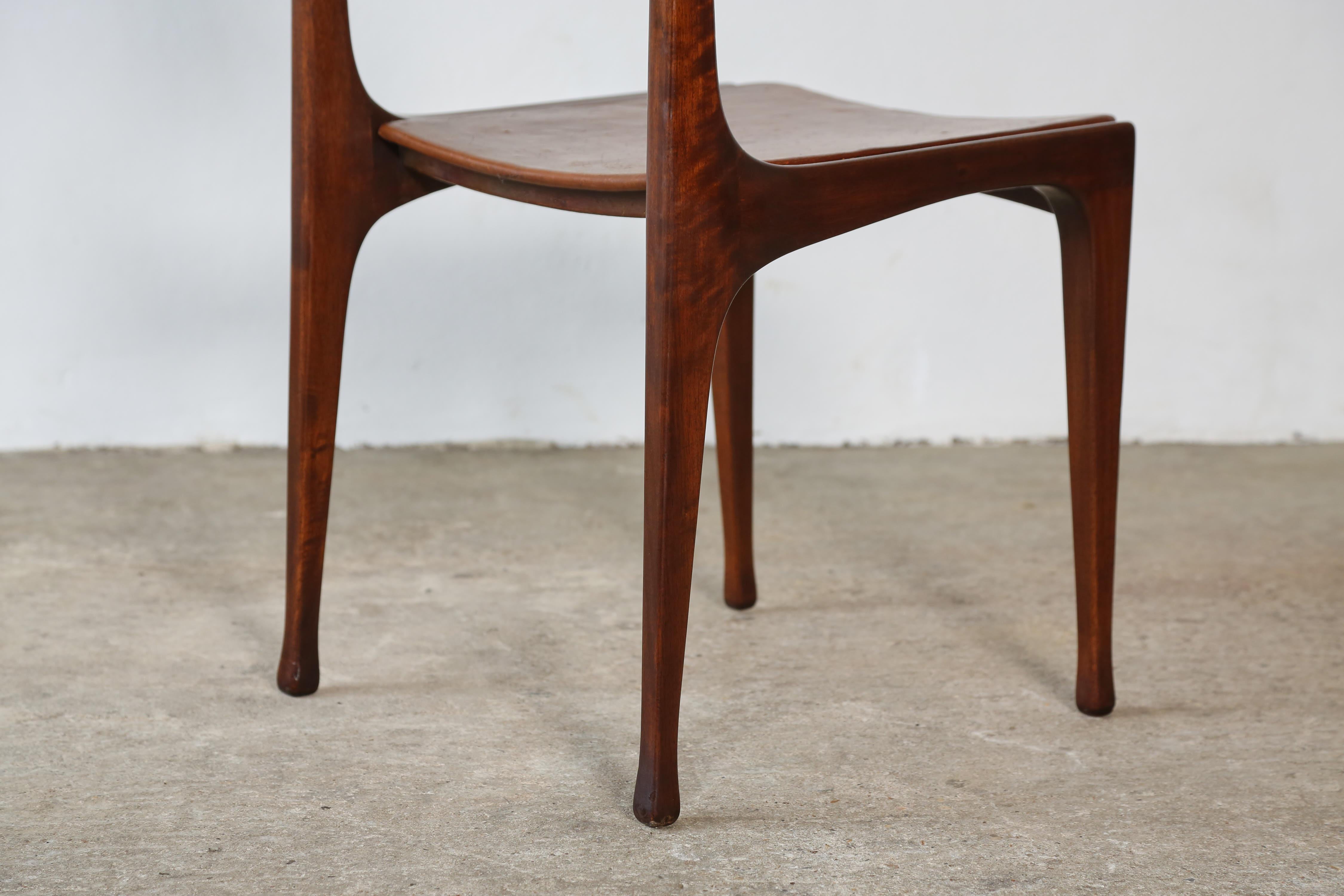 Set of 6 Model 693 Chairs by Carlo de Carli for Cassina, Italy, 1950s For Sale 1