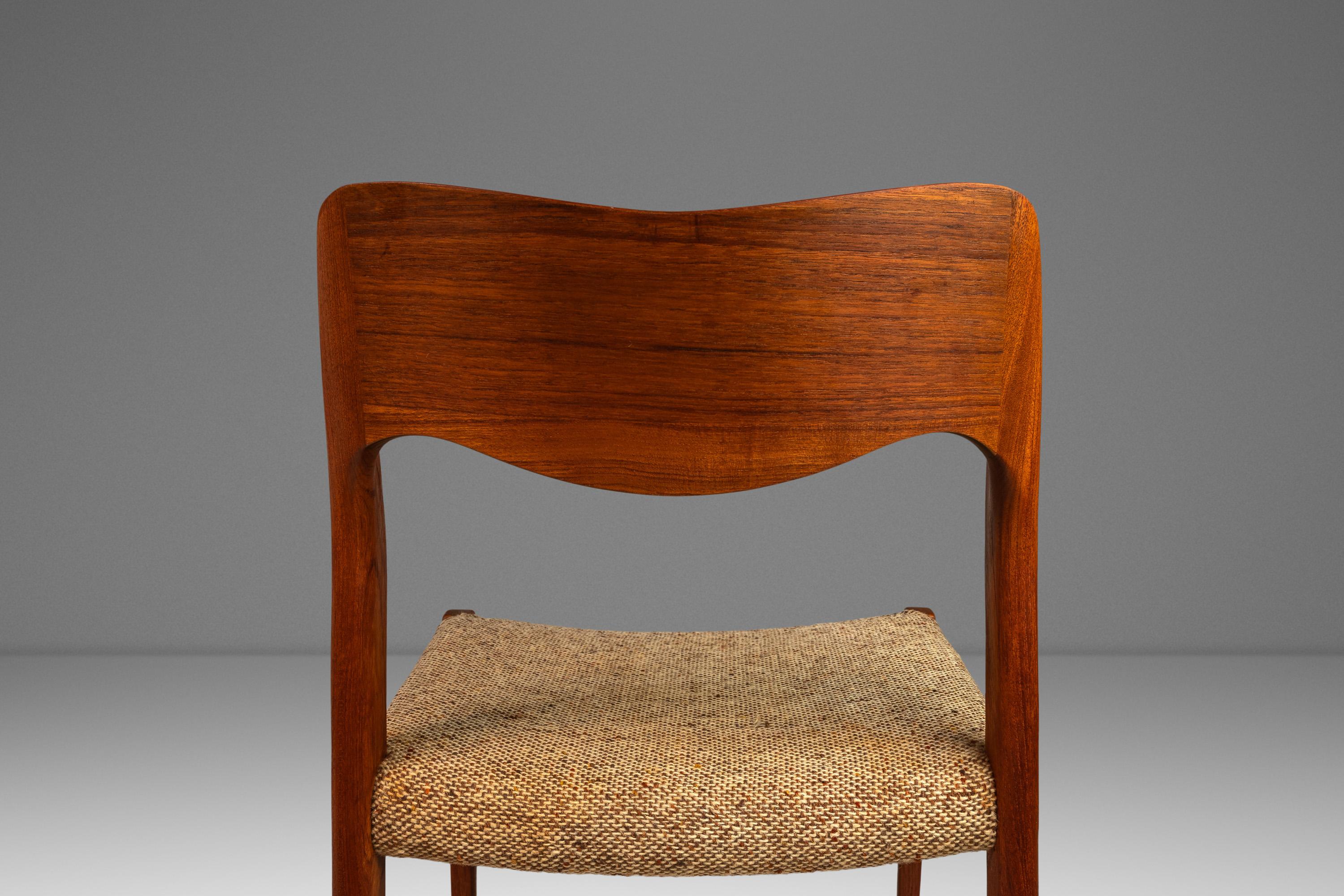 Ensemble de 6 chaises modèle #71, Niels Møller, J.L.A. Møllers Møbelfabrik, Danemark, 1960 en vente 2