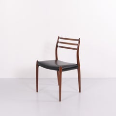 Set of 6 Model 78 Dining Chairs in Rosewood by N.O. Møller