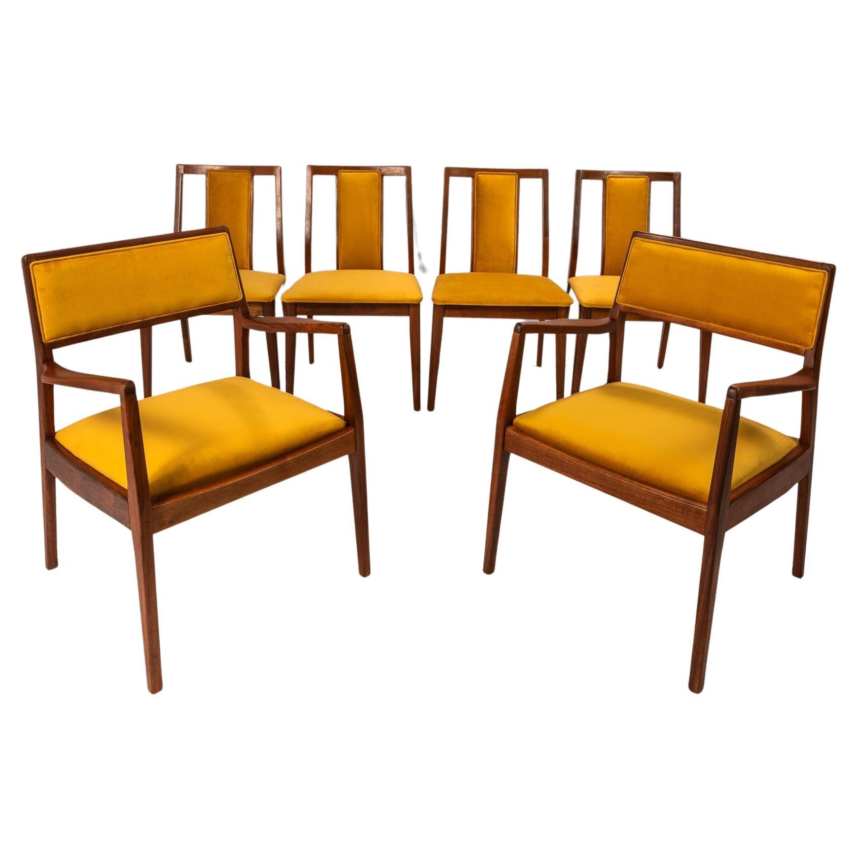 Set of 6 Model C140 "Playboy" by Jens Risom for Jens Risom Design, USA, c. 1960s