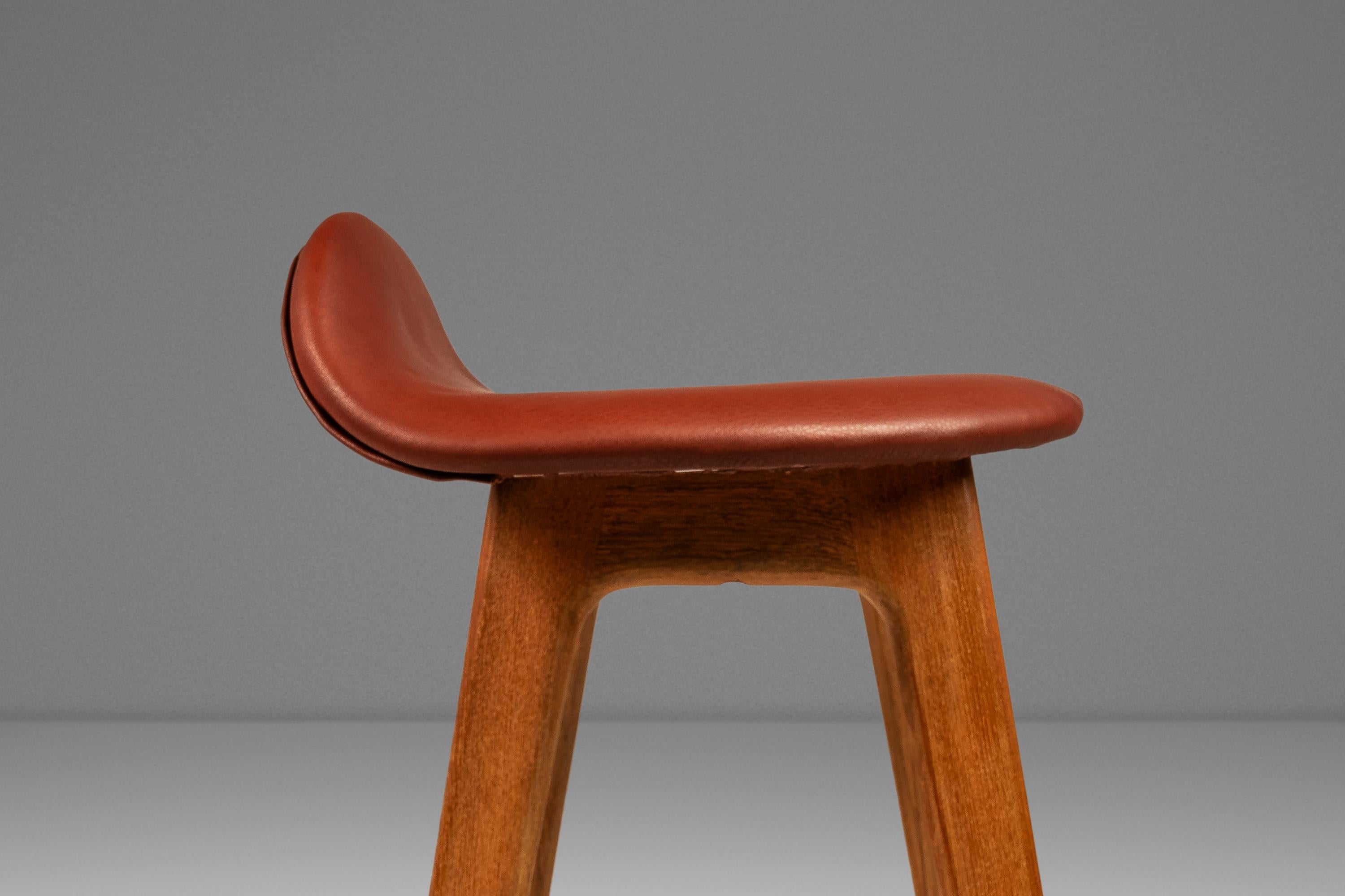 Set of 6 Model OD-61 Bar Stools for Erik Buch for O.D. Mobler, Denmark, 1960's 7
