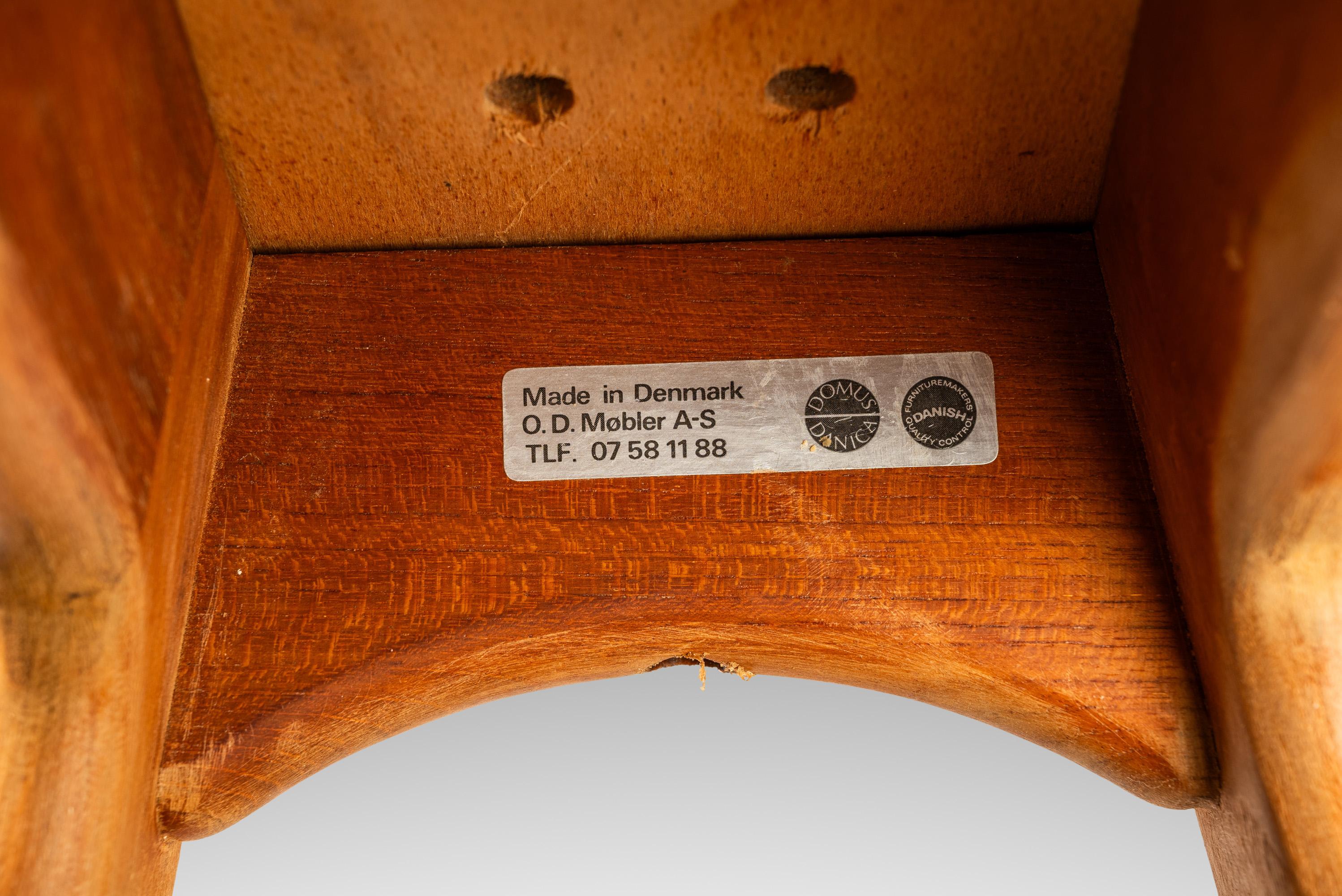Set of 6 Model OD-61 Bar Stools for Erik Buch for O.D. Mobler, Denmark, 1960's 8