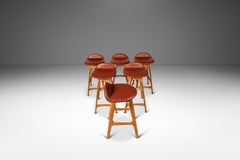 Set of 6 Model OD-61 Bar Stools for Erik Buch for O.D. Mobler, Denmark, 1960's