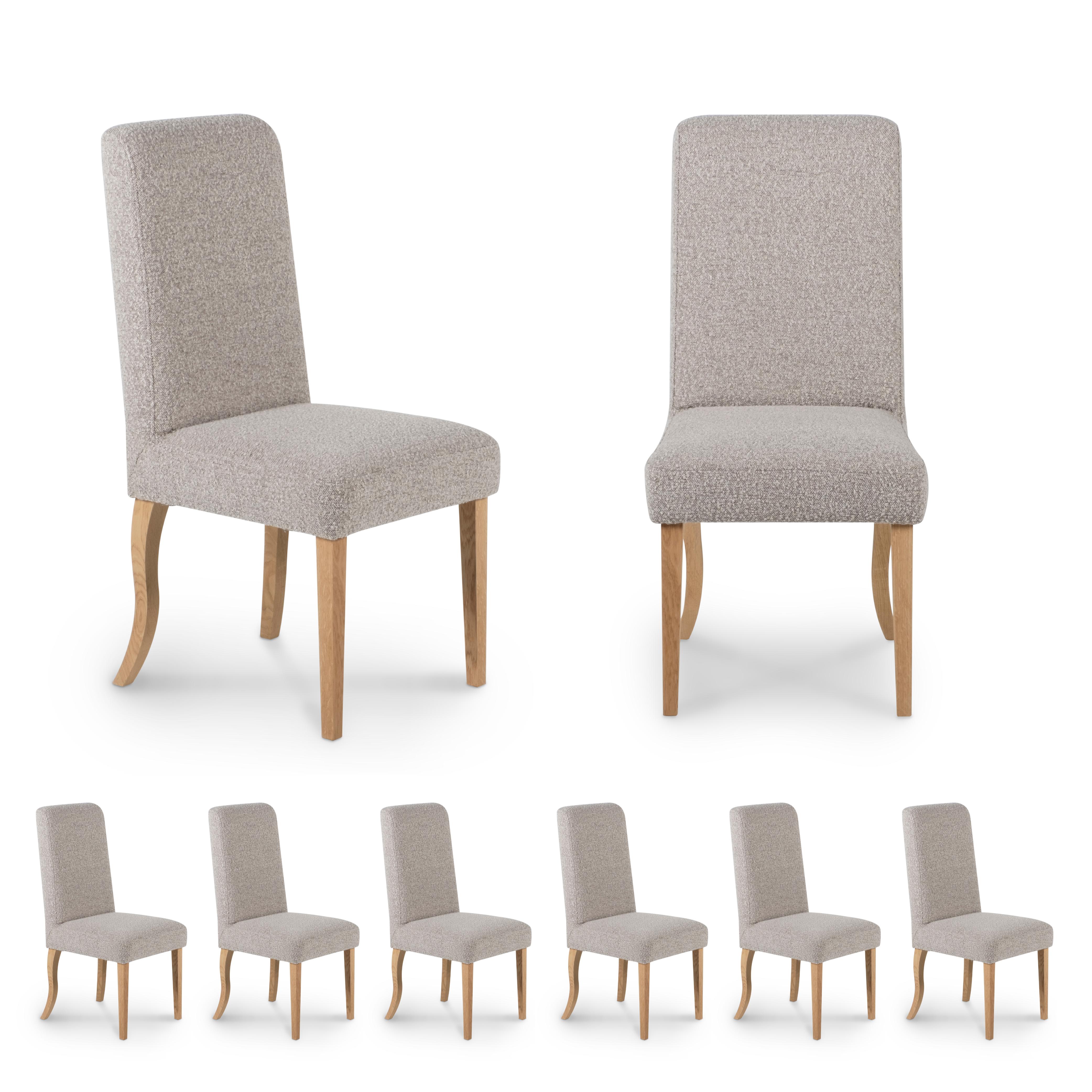 Set of 6 Modern Chicago Dining Chairs, Oak Handmade in Portugal by Greenapple For Sale