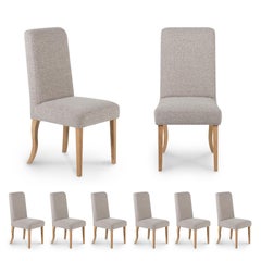 Set of 6 Modern Chicago Dining Chairs, Oak Handmade in Portugal by Greenapple