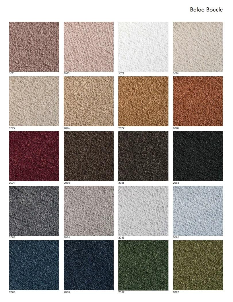 Lot de 6 chaises de salle à manger modernes Flock CS1 en polyester Baloo Boucle by NoOM en vente 11