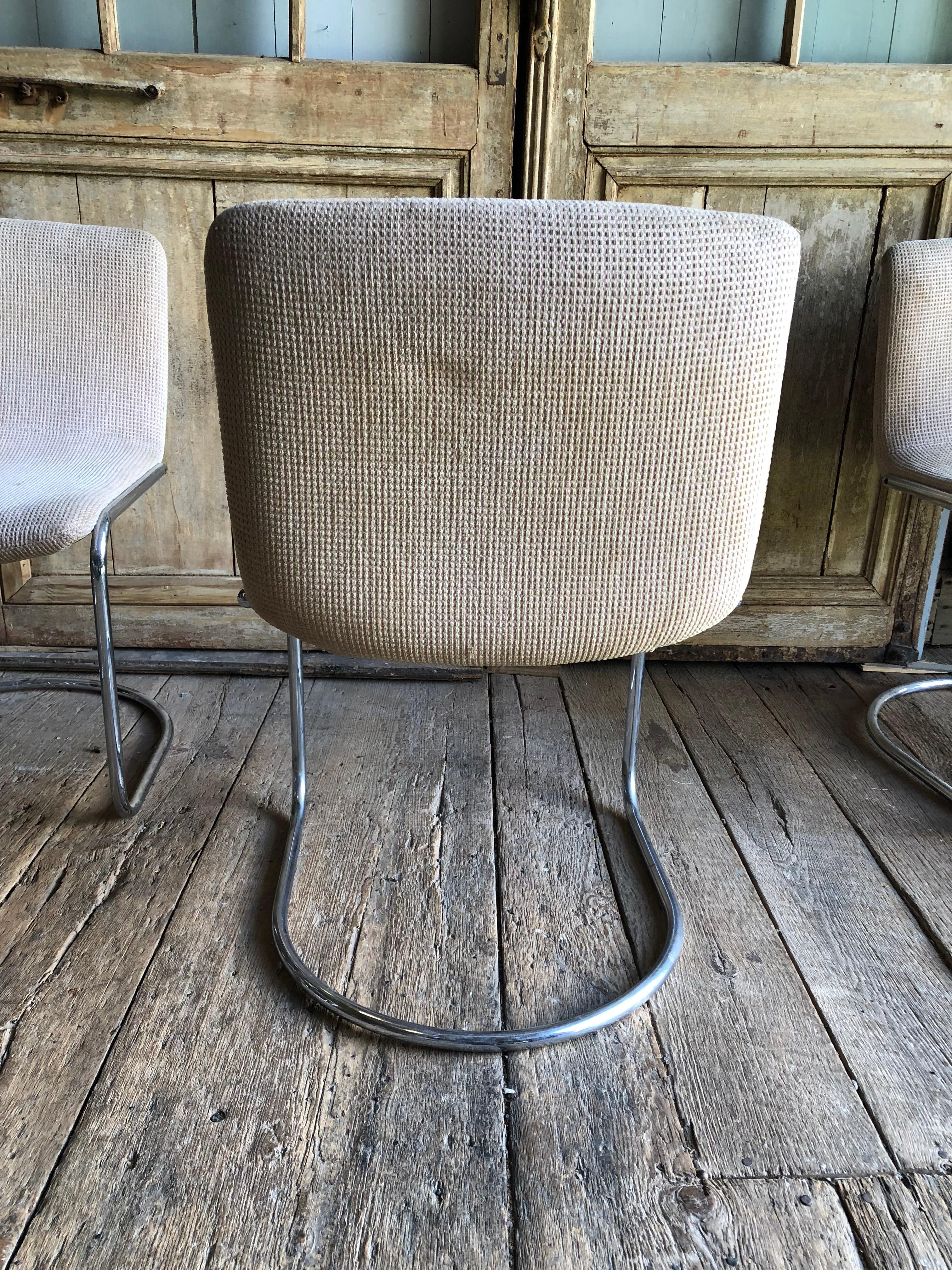 20th Century Set of 6 Modern Dining Chairs by Giovanni Offredi