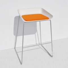 Set of 4 Modern Scoop Stools by Steelcase