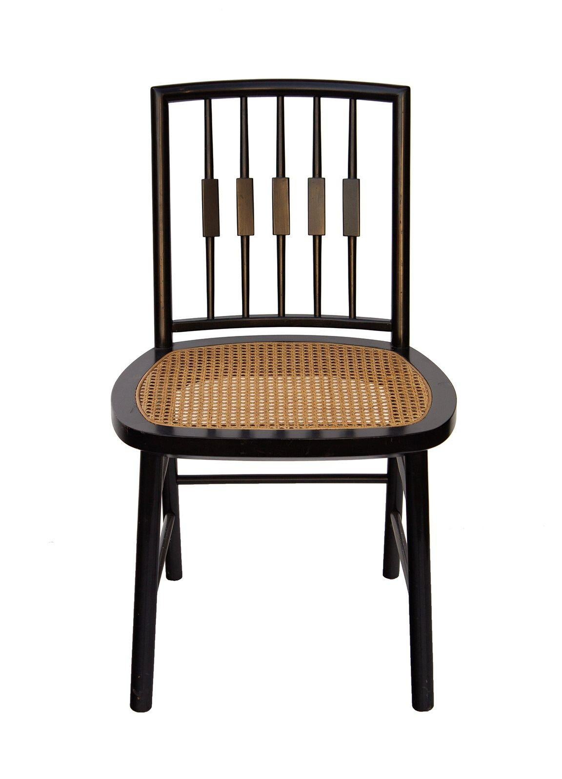 6 moderne Windsor-Esszimmerstühle von Michael Taylor für Baker Furniture im Angebot 5