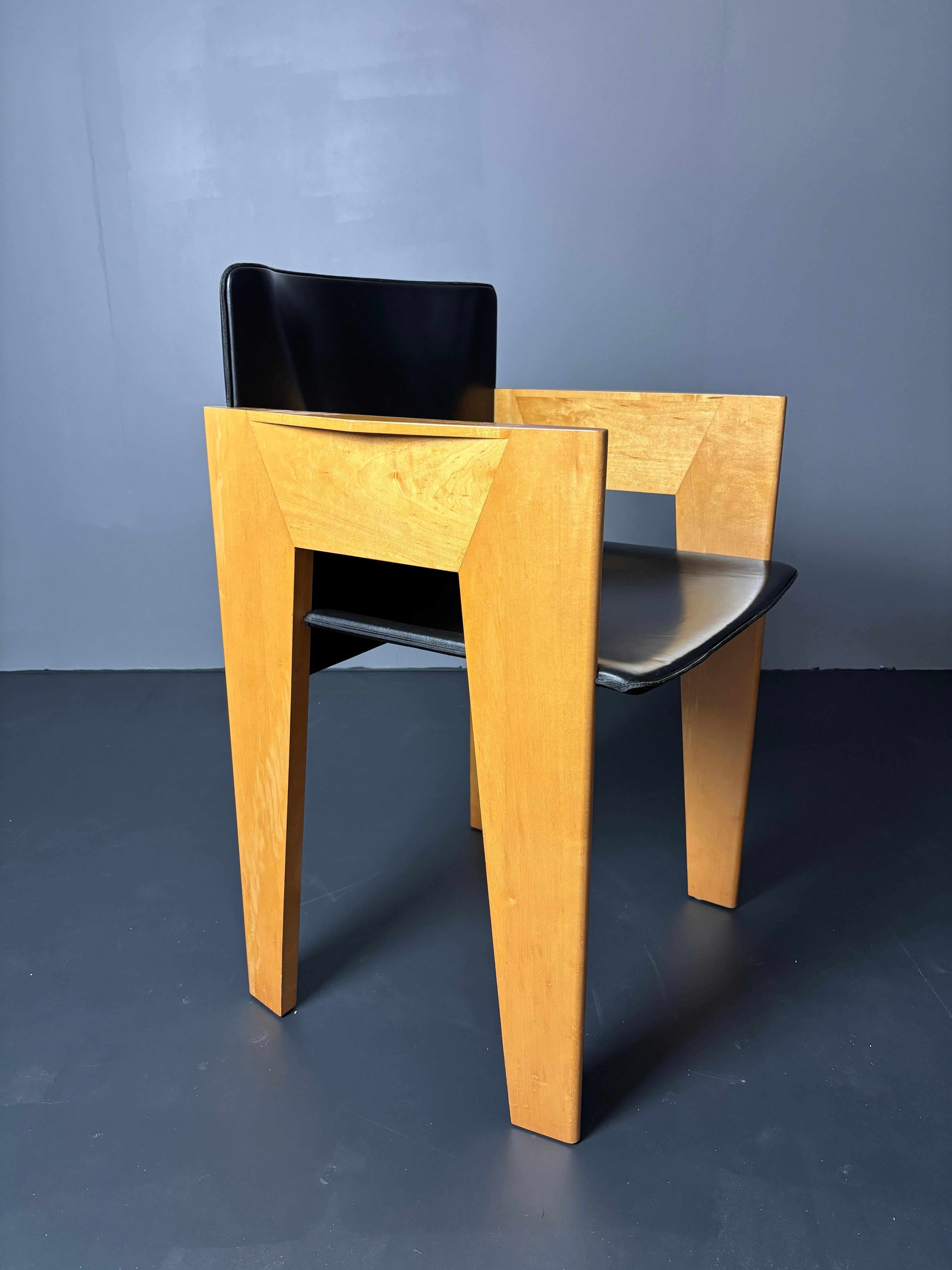 Set di 6 sedie da pranzo moderniste di Arnold Merckx per Arco, design olandese anni '80 in vendita 3