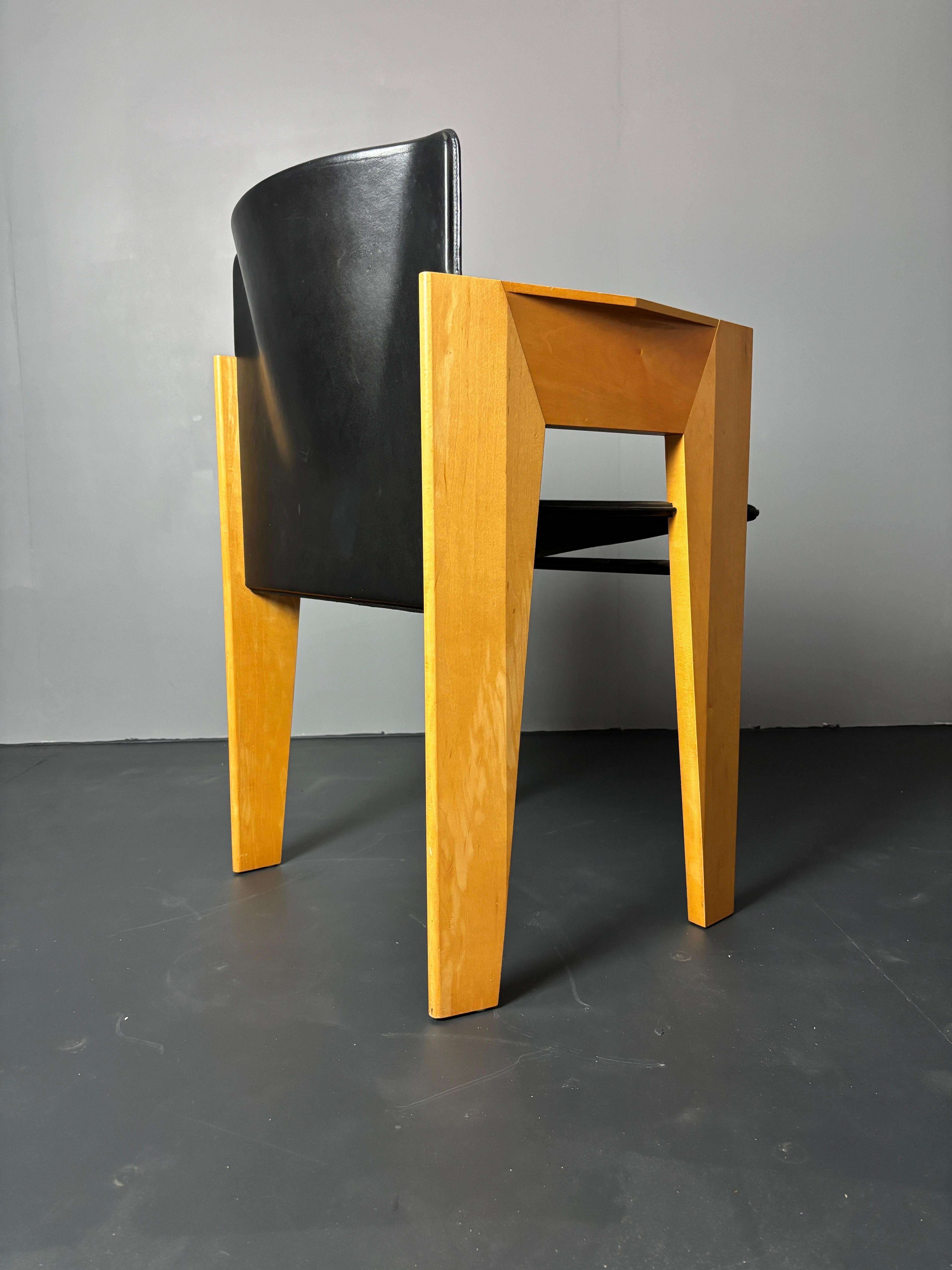 Set di 6 sedie da pranzo moderniste di Arnold Merckx per Arco, design olandese anni '80 in vendita 6