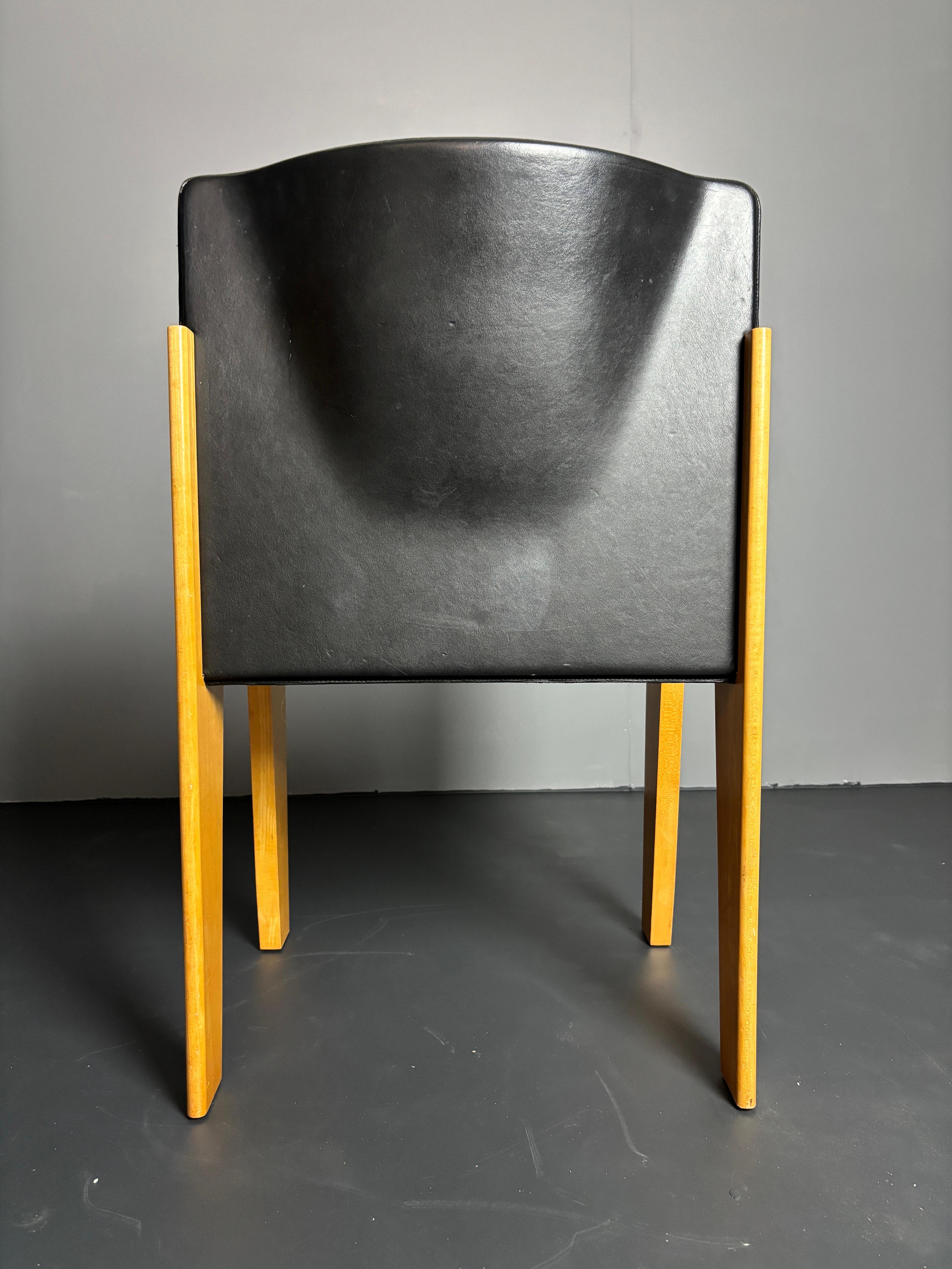 Set di 6 sedie da pranzo moderniste di Arnold Merckx per Arco, design olandese anni '80 in vendita 7