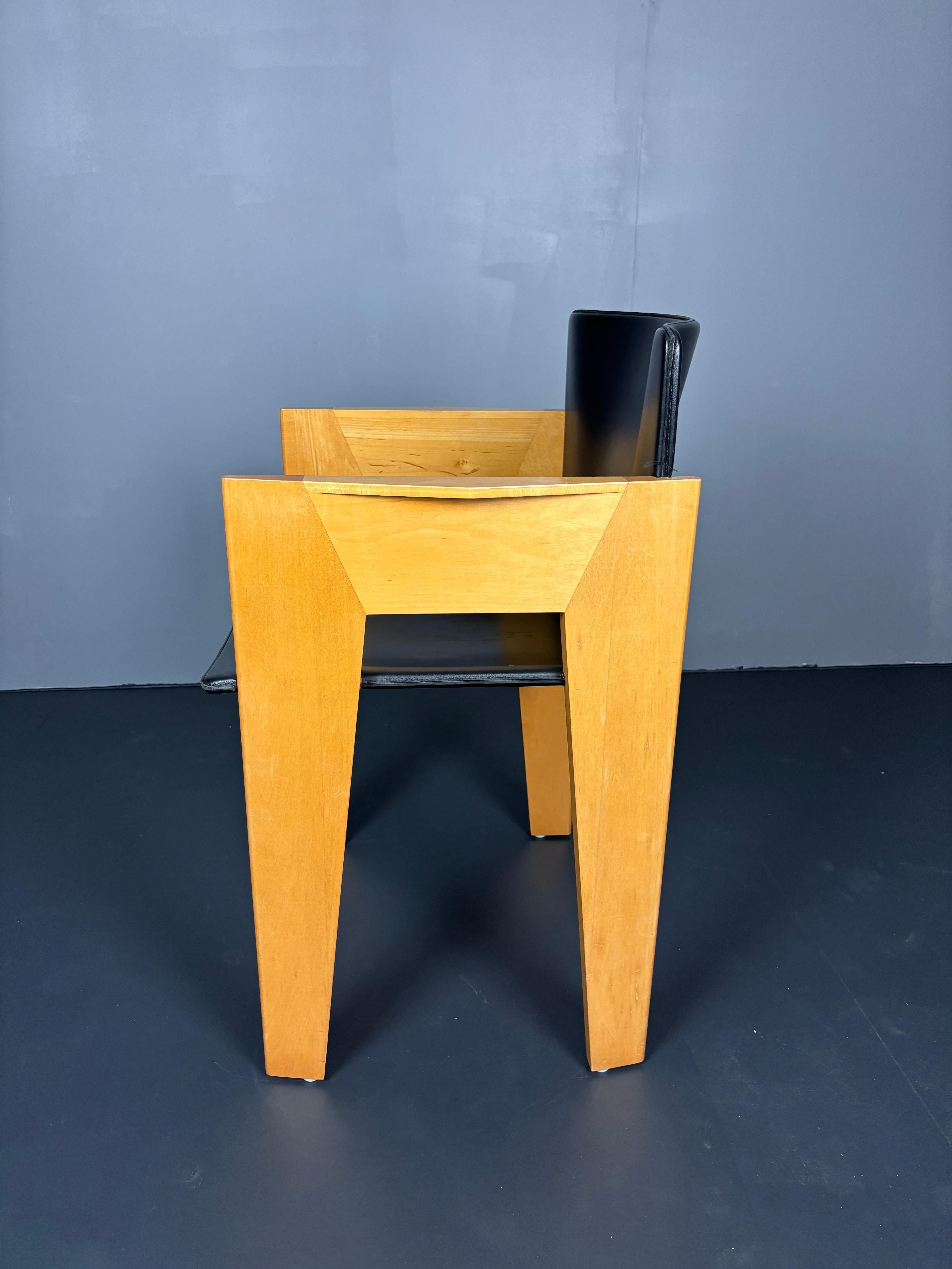 Fine XX secolo Set di 6 sedie da pranzo moderniste di Arnold Merckx per Arco, design olandese anni '80 in vendita